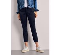 7/8-Hose STREET ONE, Damen, Gr. 46, Länge 26, shadowed navy, Web, 97% Baumwolle, 3% Elasthan, unifarben, comfort fit 7/8-Länge, Hosen 7/8-Hose, 4-Pocket Style (23814664-46) shadowed navy