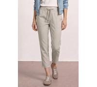 7/8-Hose STREET ONE "Style Bonny", Damen, Gr. 34, Länge 28, clay sand (länge 28), Web, Obermaterial: 47% Viskose, 45% Polyester, 4% Elasthan, 4% Polyamid, meliert, 7/8-Länge, Hosen 7/8-Hose, melierte