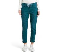 7/8-Hose TOM TAILOR "TOM TAILOR Tapered", Damen, Gr. 36, Länge 28, blau (deep meadow gree), Web, Obermaterial: 92% Baumwolle, 5% Polyester, 3% Elasthan. Futter: 100% Baumwolle, 7/8-Länge, Hosen 7/8-Ho