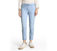 7/8-Hose TOM TAILOR "TOM TAILOR Tapered", Damen, Gr. 36, Länge 28, blau (kentucky blau), Web, Obermaterial: 92% Baumwolle, 5% Polyester, 3% Elasthan. Futter: 100% Baumwolle, 7/8-Länge, Hosen 7/8-Hose,