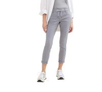 7/8-Hose TOM TAILOR "TOM TAILOR Tapered", Damen, Gr. 44, Länge 28, grau (explicit grau), Web, Obermaterial: 92% Baumwolle, 5% Polyester, 3% Elasthan. Futter: 100% Baumwolle, 7/8-Länge, Hosen 7/8-Hose,