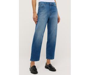 7/8-Jeans ANGELS "EVY", Damen, Gr. 36, Länge 28, light blau used, Denim/Jeans, Obermaterial: 91% Baumwolle, 6% Polyester, 3% Elasthan, relaxed fit wadenlang, Jeans, 7/8-lange Schnittform, lockere Pass