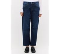 7/8-Jeans ANGELS "EVY", Damen, Gr. 42, Länge 28, schwarz indigo used, Denim/Jeans, Obermaterial: 91% Baumwolle, 6% Polyester, 3% Elasthan, relaxed fit wadenlang, Jeans, 7/8-lange Schnittform, lockere
