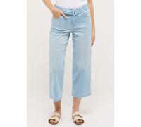 7/8-Jeans ANGELS "Linn City", Damen, Gr. 40, Länge 26, bleached blau used, Denim/Jeans, Obermaterial: 89% Baumwolle, 8% Polyester, 3% Elasthan, unifarben, relaxed fit 7/8-Länge, Jeans, Culotte im Rela