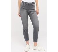 7/8-Jeans ANGELS "ORNELLA SPORTY", Damen, Gr. 38, Länge 26, grau (mid grau used), Denim/Jeans, Obermaterial: 92% Baumwolle, 6% Polyester, 2% Elasthan, slim fit 7/8-Länge, Jeans, 7/8-Länge, Slim fit Pa