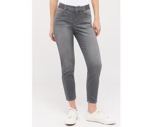 7/8-Jeans ANGELS "ORNELLA SPORTY", Damen, Gr. 40, Länge 26, grau (mid grau used), Denim/Jeans, Obermaterial: 92% Baumwolle, 6% Polyester, 2% Elasthan, slim fit 7/8-Länge, Jeans, 7/8-Länge, Slim fit Pa