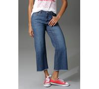 Aniston CASUAL mit leicht ausgefranstem Beinabschluss (26493049-38) dunkelblau