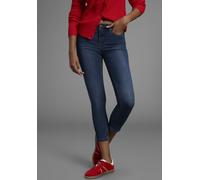 7/8-Jeans ARIZONA "Shaping", Damen, Gr. 36, N-Gr, blau (dunkelblau us), Jeans, Obermaterial: 79% Baumwolle, 19% Polyester, 2% Elasthan, Basic, slim fit 7/8-Länge, Jeans, eng anliegend, Röhrenjeans, Hi
