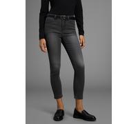 7/8-Jeans ARIZONA "Shaping", Damen, Gr. 44, N-Gr, dunkelgrau us, Jeans, Obermaterial: 79% Baumwolle, 19% Polyester, 2% Elasthan, Basic, slim fit 7/8-Länge, Jeans, eng anliegend, Röhrenjeans, Used-Wasc