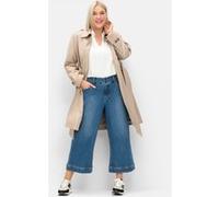 Sheego 7/8-Jeans mit breitem Saumabschluss 58 blue denim