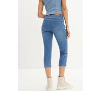 7/8-Jeans BONPRIX, Damen, Gr. 52, N-Gr, blau (hellblau used), Denim/Jeans, Obermaterial: 95% Baumwolle, 4% Polyester, 1% Elasthan, slim fit 7/8-Länge, Jeans, Slim fit Passform, schmale Beinform, 7/8-L