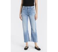 7/8-Jeans BOSS ORANGE "SOFT KICK FLARE 2.0 Premium Damenmode", Damen, Gr. 34, Länge 29, bright blau 435, Denim/Jeans, Obermaterial: 99% Baumwolle, 1% Elasthan, unifarben, regular fit 7/8-Länge, Jeans,