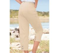 7/8-Jeans CASUAL LOOKS, Damen, Gr. 22, Kurzgrößen, beige (berber), 96% Baumwolle, 4% Elasthan, unifarben, 7/8-Länge, Jeans (826570-22) berber
