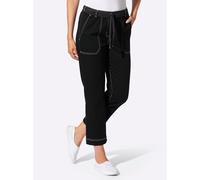 7/8-Jeans CLASSIC BASICS, Damen, Gr. 36, Normalgrößen, schwarz, 98% Baumwolle, 2% Elasthan, unifarben, 7/8-Länge, Jeans (79647806-36) schwarz