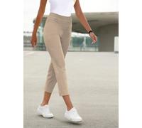 7/8-Jeans INSPIRATIONEN, Damen, Gr. 20, Kurzgrößen, beige, 56% Baumwolle, 31% Modal, 10% Polyester, 3% Elasthan, unifarben, 7/8-Länge, Jeans (67295468-20) beige