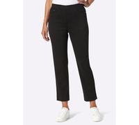 7/8-Jeans INSPIRATIONEN, Damen, Gr. 21, Kurzgrößen, schwarz, 56% Baumwolle, 31% Modal, 10% Polyester, 3% Elasthan, unifarben, 7/8-Länge, Jeans (33849005-21) schwarz