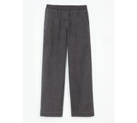 7/8-Jeans INSPIRATIONEN, Damen, Gr. 22, Kurzgrößen, grau (grau denim), 98% Baumwolle, 2% Elasthan, unifarben, lang, Jeans (99990258-22) grau denim