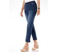 7/8-Jeans INSPIRATIONEN, Damen, Gr. 36, Normalgrößen, blau (dunkelblau), 78% Baumwolle, 20% Polyester, 2% Elasthan, unifarben, 7/8-Länge, Jeans (53090161-36) dunkelblau