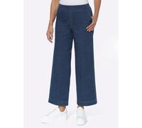 7/8-Jeans INSPIRATIONEN, Damen, Gr. 46, Normalgrößen, blau (blau, stone, washed), 98% Baumwolle, 2% Elasthan, unifarben, lang, Jeans (41935630-46) blau, stone, washed