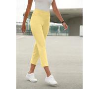 7/8-Jeans INSPIRATIONEN, Damen, Gr. 46, Normalgrößen, gelb (zitrone), 56% Baumwolle, 31% Modal, 10% Polyester, 3% Elasthan, unifarben, 7/8-Länge, Jeans (71744262-46) zitrone