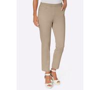 7/8-Jeans INSPIRATIONEN, Damen, Gr. 50, Normalgrößen, beige, 56% Baumwolle, 31% Modal, 10% Polyester, 3% Elasthan, unifarben, 7/8-Länge, Jeans (21537041-50) beige