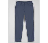 7/8-Jeans INSPIRATIONEN, Damen, Gr. 50, Normalgrößen, blau (rauchblau), 97% Baumwolle, 3% Elasthan, unifarben, 7/8-Länge, Jeans (28817210-50) rauchblau