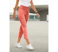 7/8-Jeans INSPIRATIONEN, Damen, Gr. 54, Normalgrößen, orange (koralle), 56% Baumwolle, 31% Modal, 10% Polyester, 3% Elasthan, unifarben, 7/8-Länge, Jeans (35690512-54) koralle