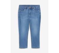 7/8-Jeans BONPRIX, Damen, Gr. 46, N-Gr, hellblau used, Denim/Jeans, Obermaterial: 95% Baumwolle, 4% Polyester, 1% Elasthan, slim fit 7/8-Länge, Jeans, Slim fit Passform, schmale Beinform, 7/8-Länge (3