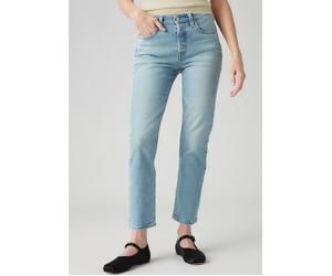 7/8-Jeans LEVI'S "501 Crop", Damen, Gr. 31, Länge 30, blau (no rush), Denim/Jeans, Obermaterial: 99% Baumwolle, 1% Elasthan, figurbetont 7/8-Länge, Jeans, 501 Collection, 5-Pocket-Style (76022767-31)