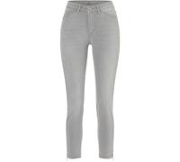 7/8-Jeans MAC "Dream Chic", Damen, Gr. 46, Länge 29, grau (midgrau destroyed wash), Denim/Jeans, Obermaterial: 89% Baumwolle, 9% Polyester, 2% Elasthan, sehr figurbetont 7/8-Länge, Jeans, verkürzte Fo
