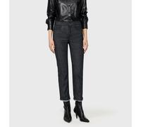 7/8-Jeans MAC "DREAM cropped auth.", Damen, Gr. 40, Länge 27, grau (rinsed d944), Denim/Jeans, Obermaterial: 79% Baumwolle, 19% Polyester, 2% Elasthan, straight fit 7/8-Länge, Jeans, Innovativer Hyper