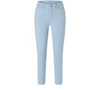 7/8-Jeans MAC "Dream Summer", Damen, Gr. 40, Länge 28, heaven blau ppt, Denim/Jeans, Obermaterial: 75% Baumwolle, 12% Modal, 9% Polyester, 4% Elasthan, figurbetont knöchelfrei, Jeans, verkürzt mit Sch