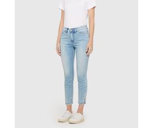 7/8-Jeans MAC "Dream Summer", Damen, Gr. 42, Länge 28, light azure blau, Denim/Jeans, Obermaterial: 75% Baumwolle, 12% Modal, 9% Polyester, 4% Elasthan, figurbetont knöchelfrei, Jeans, verkürzt mit Sc