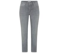 7/8-Jeans MAC "MELANIE 7/8 summer", Damen, Gr. 42, Länge 29, grau comercial wash, Denim/Jeans, Obermaterial: 86% Baumwolle, 10% Polyester, 4% Elasthan, straight fit 7/8-Länge, Jeans, Sommerliche Denim