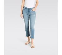 7/8-Jeans MAC "MELANIE 7/8 Summer", Damen, Gr. 48, Länge 27, river clea, Denim/Jeans, Obermaterial: 98% Baumwolle, 2% Elasthan, unifarben, casual, 7/8-Länge, Jeans, mit Stretch (58968069-48) river cle