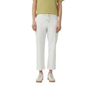 7/8-Jeans S.OLIVER "Style Karolin", Damen, Gr. 46, N-Gr, weiß, Denim/Jeans, Obermaterial: 98% Baumwolle, 2% Elasthan, unifarben, normal 7/8-Länge, Jeans, mit Kordelzug und Stretch (74852637-46) weiß