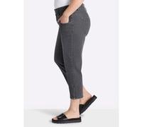 Sheego 7/8-Jeans mit Zipper am Saum 46 stone-grey-denim
