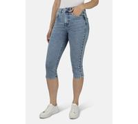 7/8-Jeans STOOKER WOMEN "Denim Capri Skinny Fit", Damen, Gr. 42, Länge 21, blau (light blau used), Denim/Jeans, 78% Baumwolle, 20% Polyester, 2% Elasthan, skinny fit 7/8-Länge, Jeans, Skinny Fit Casua