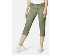 7/8-Jeans STOOKER WOMEN "LIMA Boyfriend Fit Capri", Damen, Gr. 40, Länge 21, oil grün wash, Twill, 82% Baumwolle, 17% Polyester, 1% Elasthan, lässig geschnitten 7/8-Länge, Jeans, Boyfriend Fit Casual