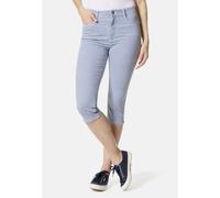 7/8-Jeans STOOKER WOMEN "Stripe Capri Skinny Fit", Damen, Gr. 42, Länge 19, blau (blau stripe), Denim/Jeans, 68% Baumwolle, 28% Polyester, 4% Elasthan, skinny fit 7/8-Länge, Jeans, Skinny Fit Casual C