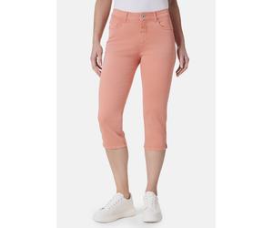 7/8-Jeans STOOKER WOMEN "Tahiti Denim Capri Slim Fit", Damen, Gr. 42, orange (orange peach), Denim/Jeans, 84% Baumwolle, 14% Polyester, 2% Elasthan, eng 7/8-Länge, Jeans, Capri Slim Fit Casual Clean W