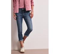 7/8-Jeans STREET ONE "Style Jane", Damen, Gr. 27, Länge 26, blau (authentic dunkelblau wash), Denim/Jeans, Obermaterial: 78% Baumwolle, 21% Polyester, 1% Elasthan, unifarben, slim fit 7/8-Länge, Jeans