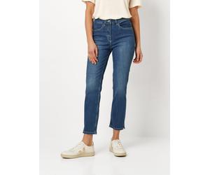7/8-Jeans TONI, Damen, Gr. 44, N-Gr, blau (dunkelblau), Denim/Jeans, Obermaterial: 92% Baumwolle, 6% Polyester, 2% Elasthan, unifarben, 7/8-Länge, Jeans, geschlitzt, mit Stretch (86091651-44) dunkelbl