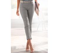 7/8-Jeggings LASCANA, Damen, Gr. 38, N-Gr, grau, Denim/Jeans, Obermaterial: 67% Baumwolle, 29% Polyester, 4% Elasthan, unifarben, figurbetont 7/8-Länge, Hosen 5-Pocket-Hose, in Skinny-Form, Stretch-De