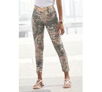 7/8-Jeggings LASCANA Gr. 42, N-Gr, bunt (schwarz, bedruckt) Damen Hosen (37257450-42) schwarz, bunt bedruckt
