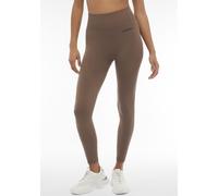 FREDDY - Leggings mit hohem Bund und 7/8-Länge, nahtlos mit gerippten Details, braun, X-Small