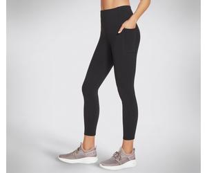 7/8-Leggings SKECHERS, Damen, Gr. XS (34), N-Gr, schwarz, Jersey, Obermaterial: 88% Nylon, 12% Elasthan, unifarben, regular fit, Hosen (15043902-XS) schwarz