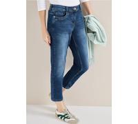Comfort-fit-Jeans CECIL, Herren, Gr. 30, Länge 26, mid blau used wash, Jeans, 78% Baumwolle, 20% Polyester, 2% Elasthan, unifarben, kniebedeckend, Jeans, Middle Waist (54957110-30) mid blau used wash