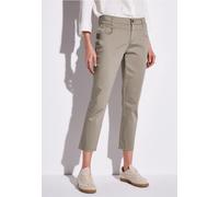Street One Frauen 7/8-Satinhose in Grau, Gr: 44