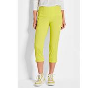 Schlupfhose GOLDNER "Kurzgröße Schlupfhose LOUISA mit Steppnähten", Damen, Gr. 19, K-Gr, grün (hellgrün), Obermaterial: 72% Viskose CV. 25% Polyamid PA. 3% Elasthan EL., Hosen Schlupfhose (73816545-19